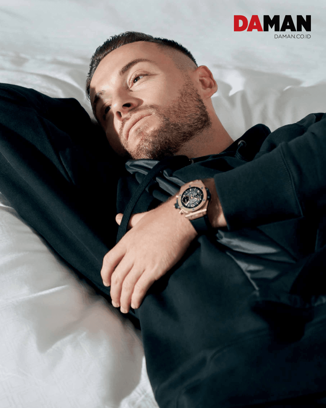 Man Of The Hour: Marc Klok ft. Hublot on the cover of DAMAN June/July 2023