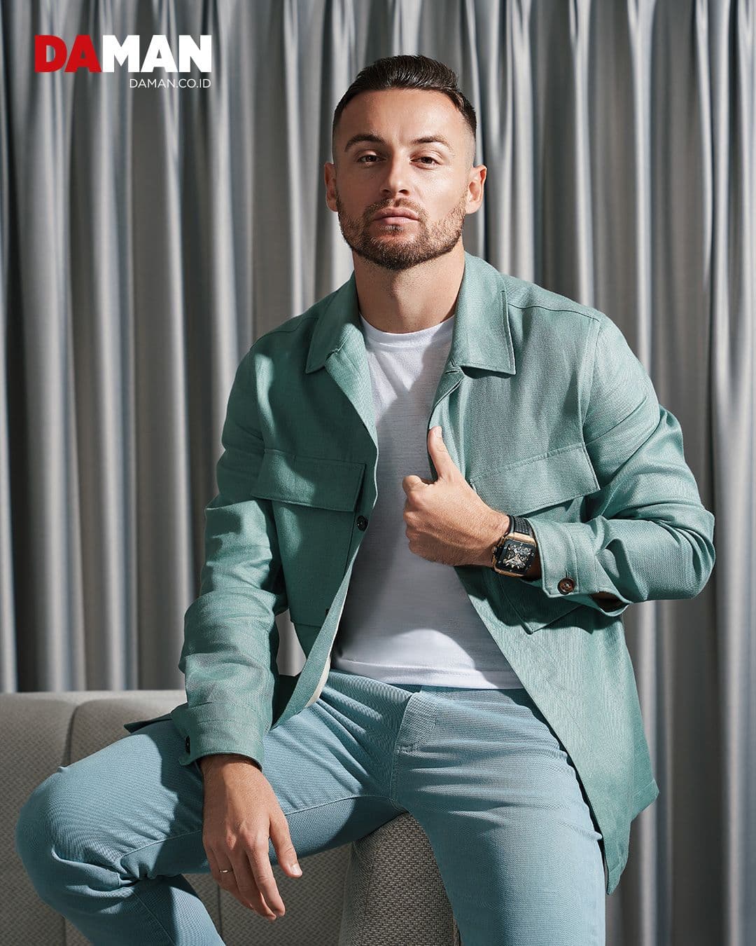 Man Of The Hour: Marc Klok ft. Hublot on the cover of DAMAN June/July 2023