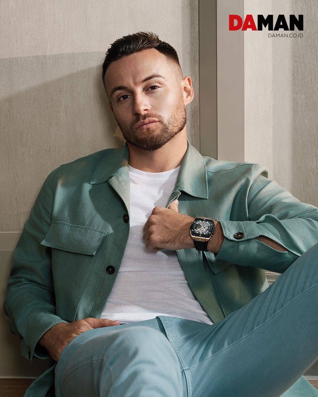 Man Of The Hour: Marc Klok ft. Hublot on the cover of DAMAN June/July 2023