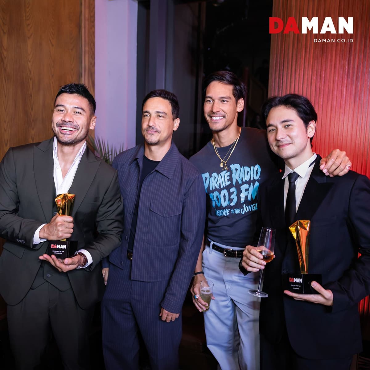 Chicco Jerickho, Hamish Daud, Richard Kyle, and Jerome Kurnia
