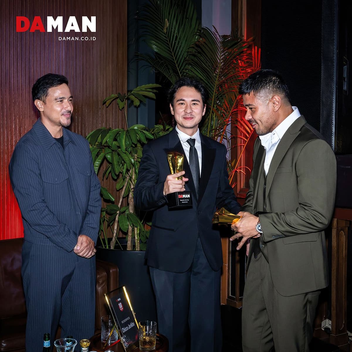 Hamish Daud, Jerome Kurnia andChicco Jerickho