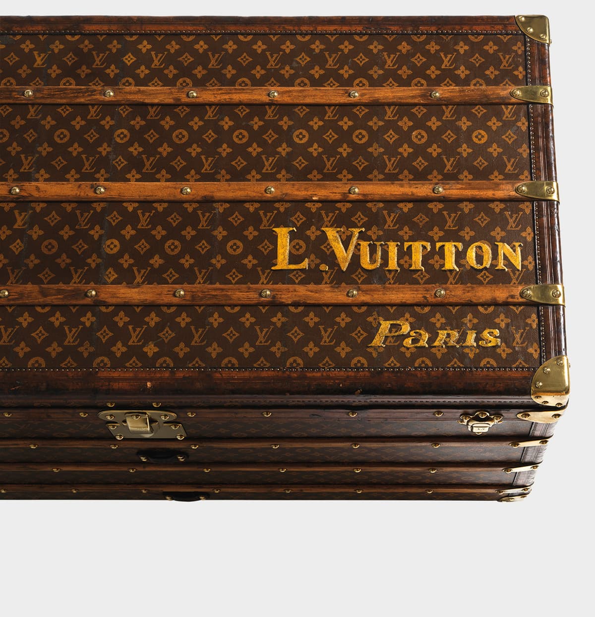 A vintage Ladies’ Monogram Canvas Trunk
