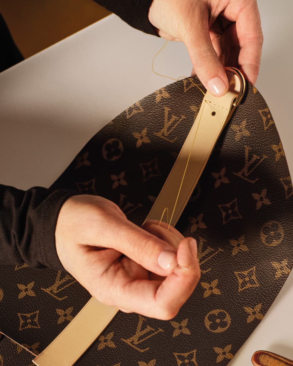 Creation of a Monogram canvas piece