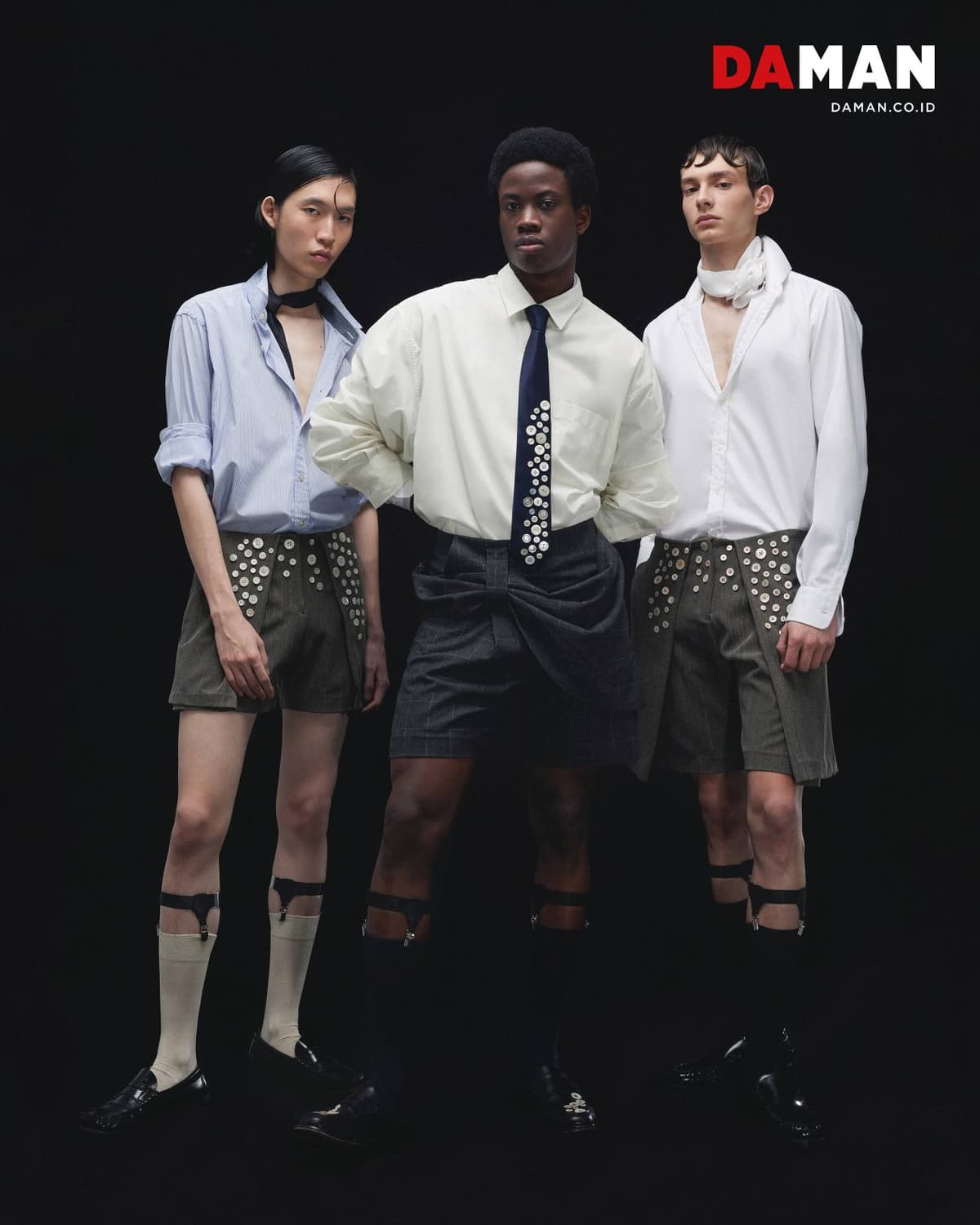 Hugo Kwo, Juan Orghici, Eleazar Djossinou by Lucas Lei for DAMAN April 2026 001.jpg